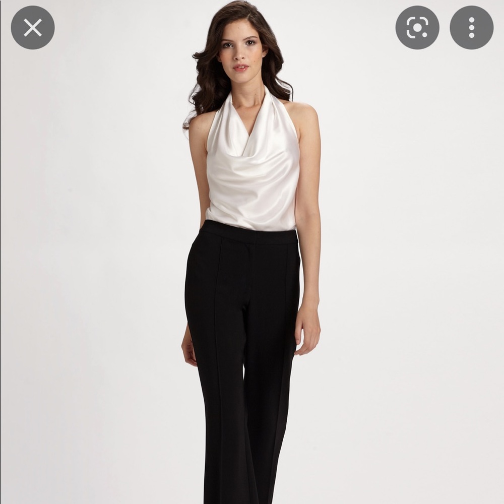 Beautiful satin halter top from St. John